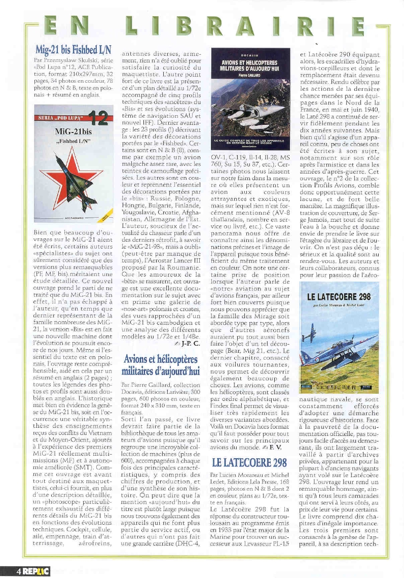 Replic 107 - Gladiator Mk II, Me 262 A-1a, Albatros 